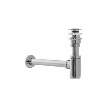 REA-A5693 - Сифон для раковины с выпуском CLICK-CLACK, диаметр 6,4 см, глянцевый хром