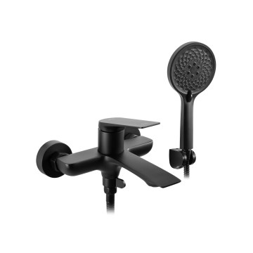 REA-B1128 - Комплект для ванны AVALON чёрный