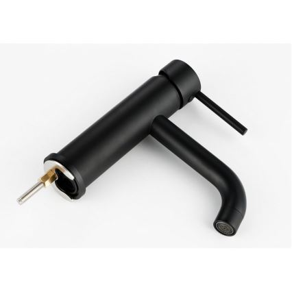 REA-B4102 - Смеситель для раковины LUNGO 16,5 см черный