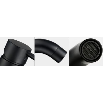 REA-B4102 - Смеситель для раковины LUNGO 16,5 см черный