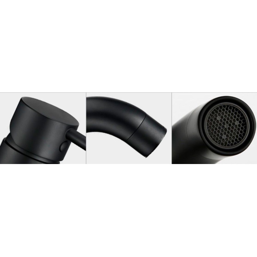 REA-B4102 - Смеситель для раковины LUNGO 16,5 см черный