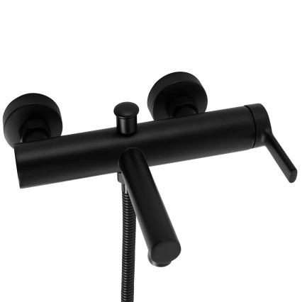 REA-B4523 - Комплект для ванны PIXEL, матовый чёрный