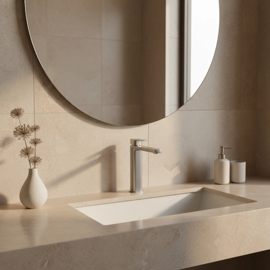 REA-B4588 - Змішувач для умивальника ARLO 30 см, нікелеве покриття