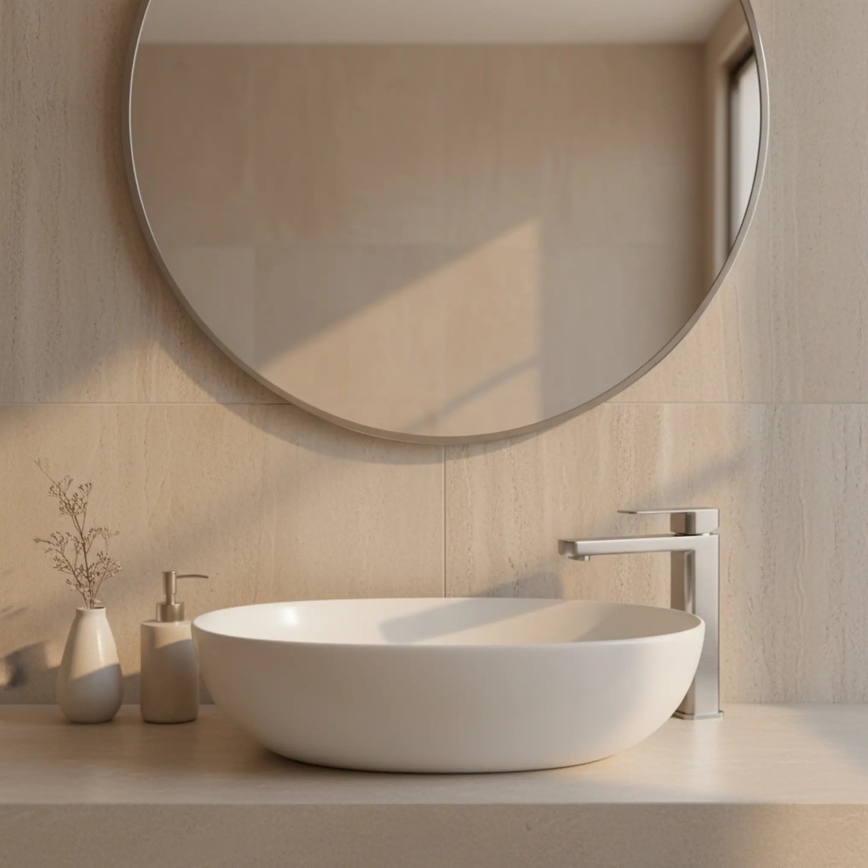 REA-B4588 - Змішувач для умивальника ARLO 30 см, нікелеве покриття