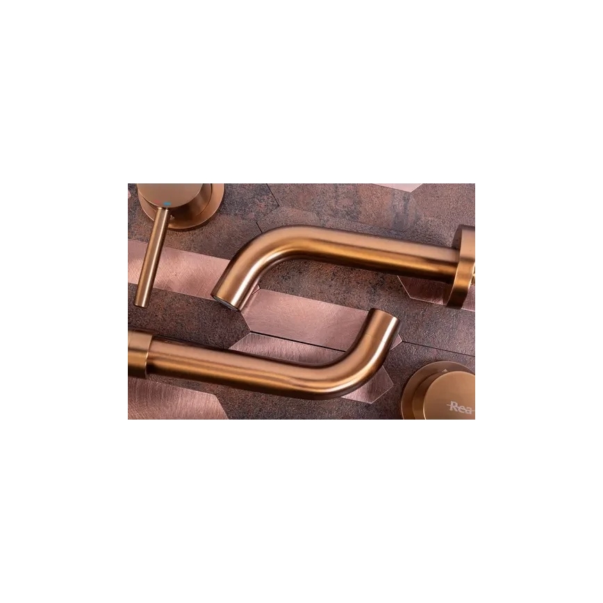 REA-B4600 - Змішувач для умивальника для прихованого монтажу LUNGO щіткована мідь