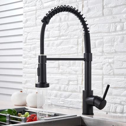 REA-B4820 - Кухонный смеситель с выдвижной лейкой COLIN, 42,5 cm, черный
