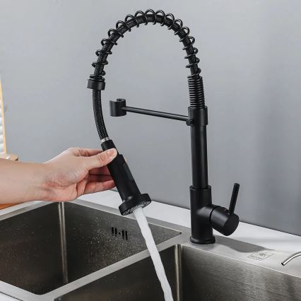 REA-B4820 - Кухонный смеситель с выдвижной лейкой COLIN, 42,5 cm, черный