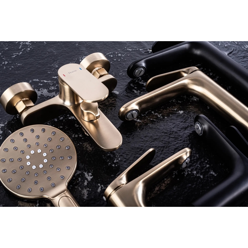 REA-B4896 - Смеситель для раковины MARCO 27,5 cm черный