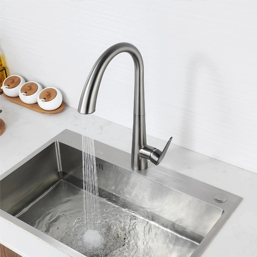 REA-B5314 - Кухонный смеситель ROSS с выдвижной лейкой, 43 см, никель