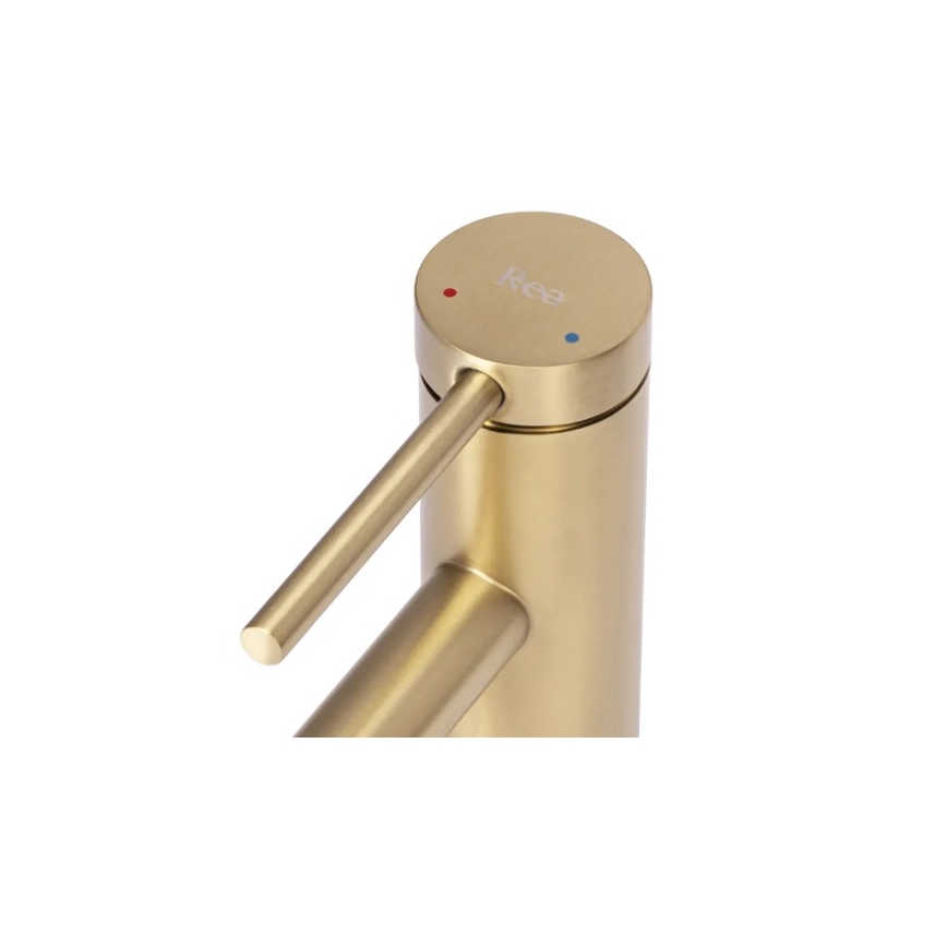 REA-B5316 - Змішувач для умивальника FOSS 20,5 cm шліфоване золото
