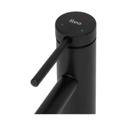 REA-B5320 - Смеситель для умывальника FOSS, 29,5 см, матовый черный