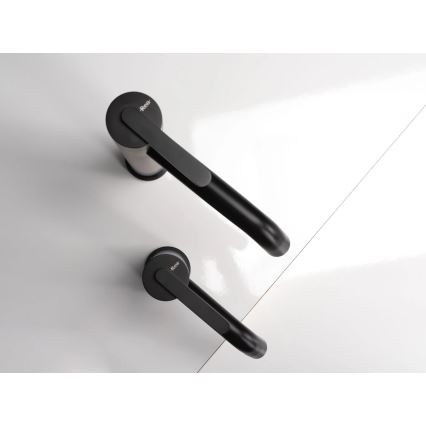 REA-B5508 - Змішувач для умивальника ONTARIO 30 см чорний