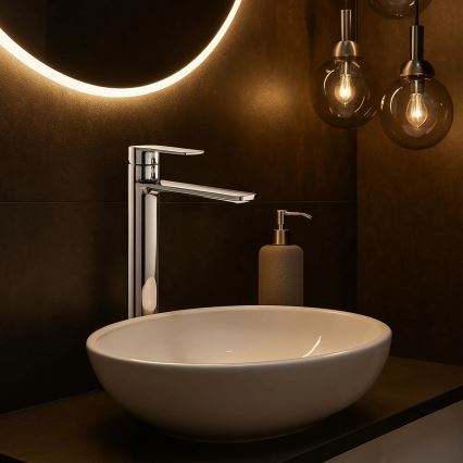 REA-B6203 - Смеситель для раковины STORM 29,5 см, глянцевый хром