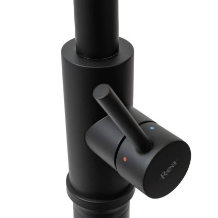 REA-B9147 - Кухонний змішувач з висувною лійкою FRESH 39,5 см матовий чорний