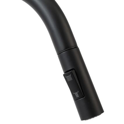 REA-B9147 - Кухонный смеситель с выдвижной лейкой FRESH 39,5 см матовый чёрный