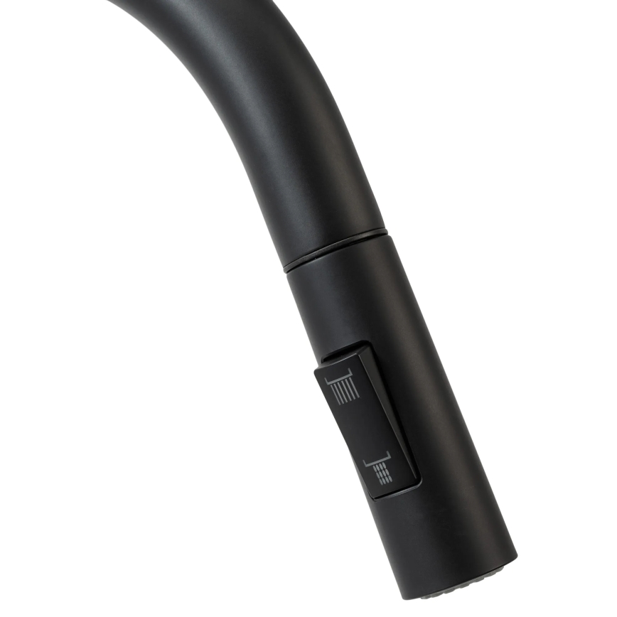 REA-B9147 - Кухонный смеситель с выдвижной лейкой FRESH 39,5 см матовый чёрный