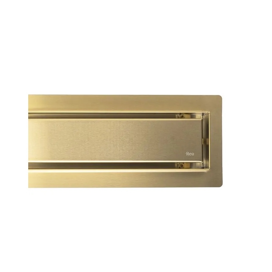 REA-G2702 - Зливний жолоб NEOX PRO 70 см нержавіюча сталь/шліфоване золото