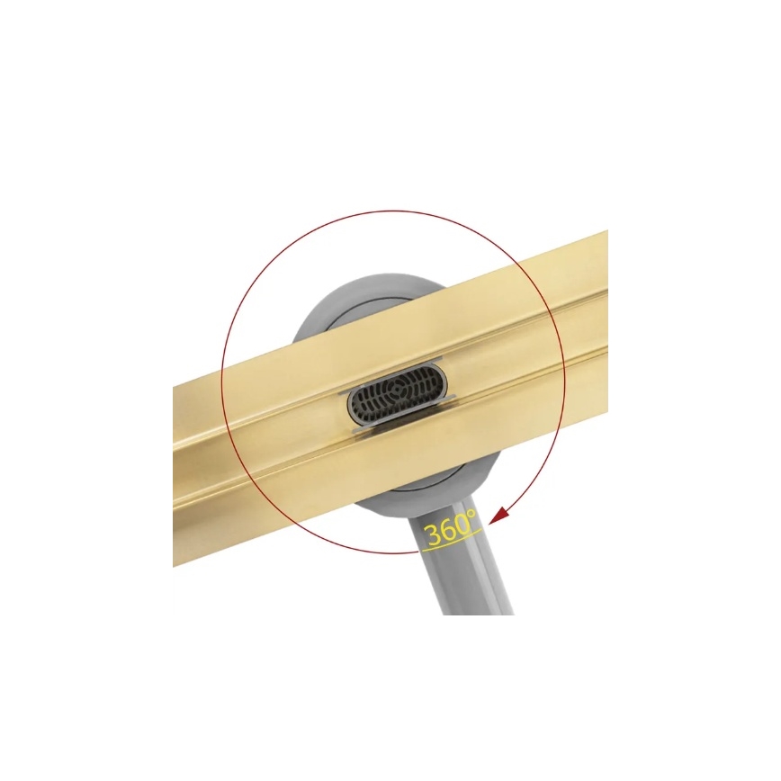 REA-G2714 - Дренажний жолоб NEOX SLIM 70 см нержавіюча сталь/шліфоване золото