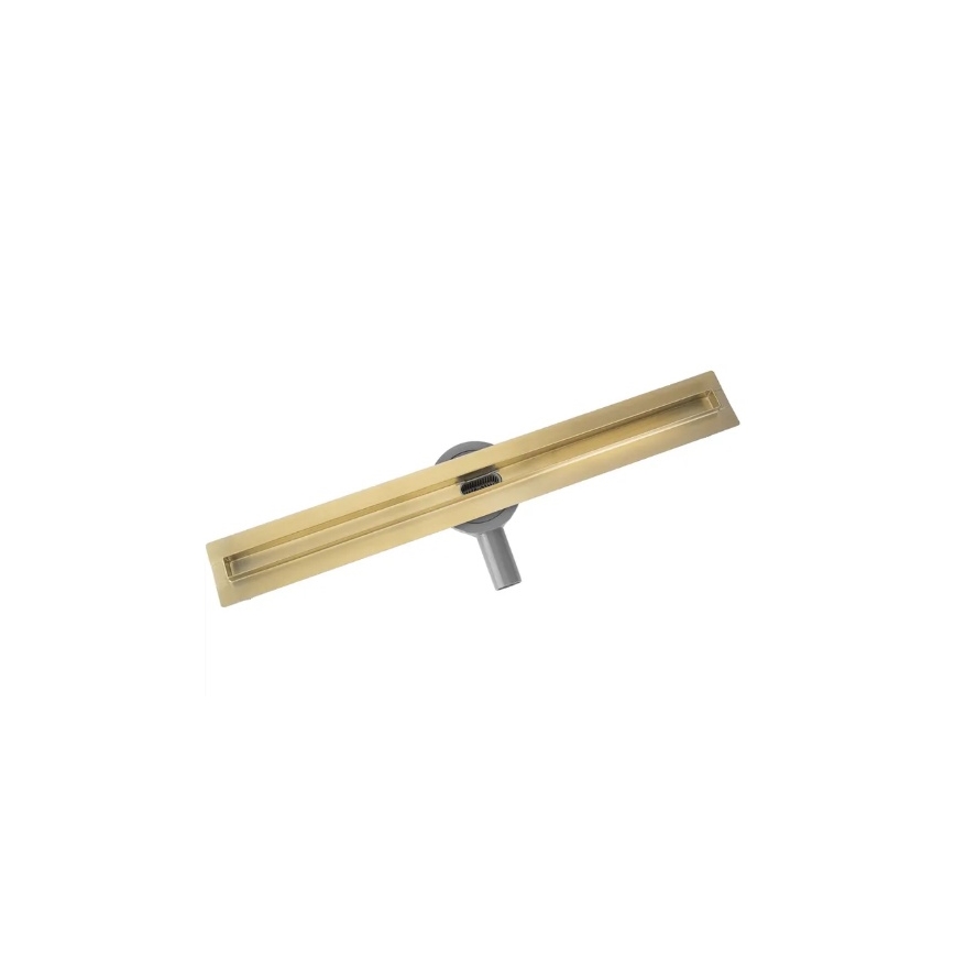 REA-G2714 - Сливной лоток NEOX SLIM 70 см нержавеющая сталь/шлифованное золото