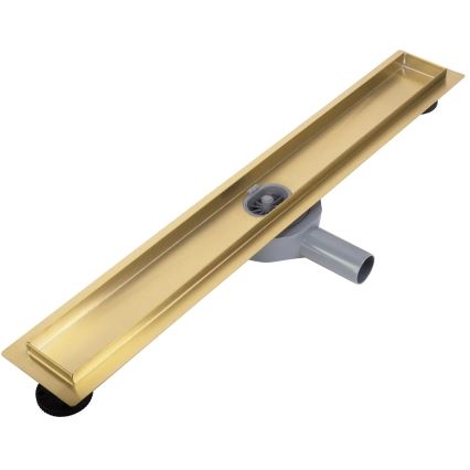 REA-G2742 - Дренажний лоток NEOX PRO 70 см золотий