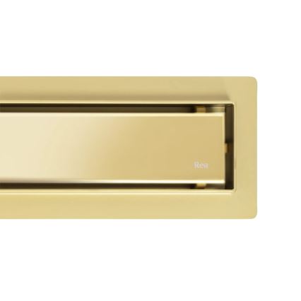 REA-G2743 - Дренажный лоток NEOX PRO 60 см, золотой