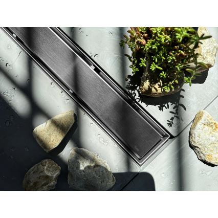 REA-G5810 - Дренажный лоток NEOX PRO 90 см никель