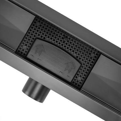 REA-G6600 - зливний жолоб PURE NEOX 50 см, матовий чорний