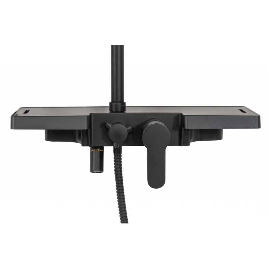 REA-P0636 - Душовий комплект BRAVO, матово-чорний