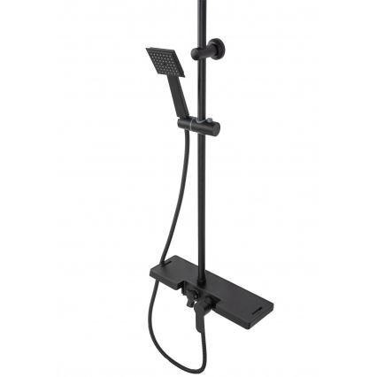 REA-P0636 - Душовий комплект BRAVO, матово-чорний