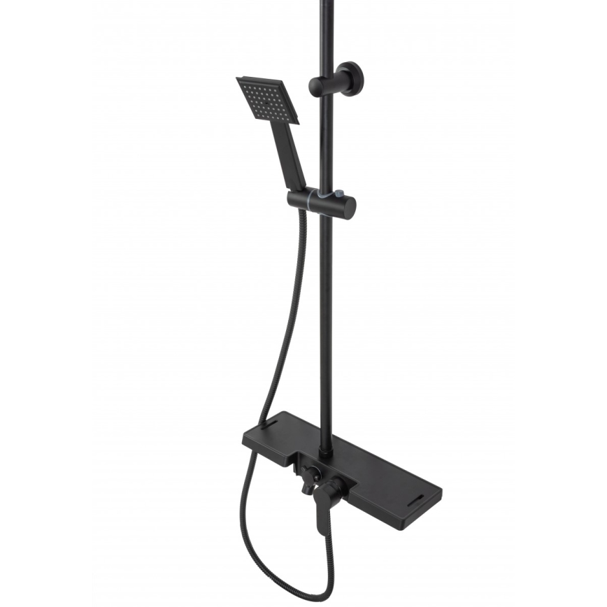 REA-P0636 - Душовий комплект BRAVO, матово-чорний