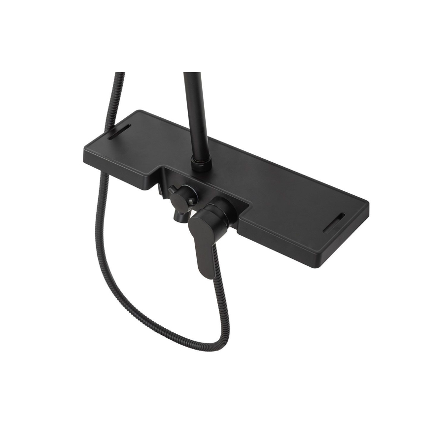 REA-P0636 - Душовий комплект BRAVO, матово-чорний