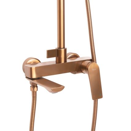 REA-P2418 - Душевой комплект с смесителем AVALON, брашированная медь