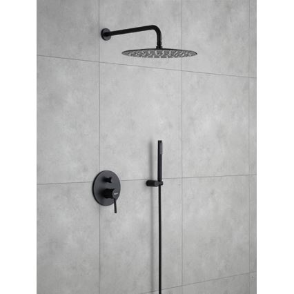 REA-P4100 - Душовий комплект із вбудованим змішувачем LUNGO, чорний