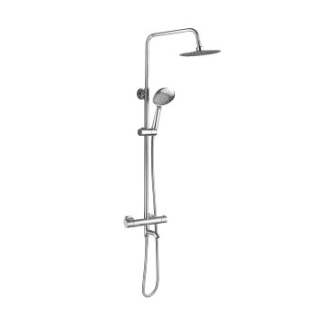 REA-P5961 - Душевой комплект с термостатным смесителем LUNGO DIAMOND, полированный хром