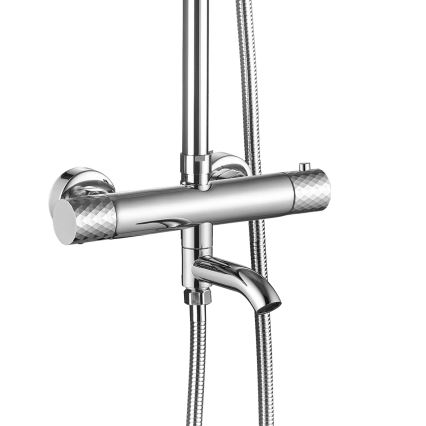 REA-P5961 - Душовий комплект з термостатичним змішувачем LUNGO DIAMOND полірований хром
