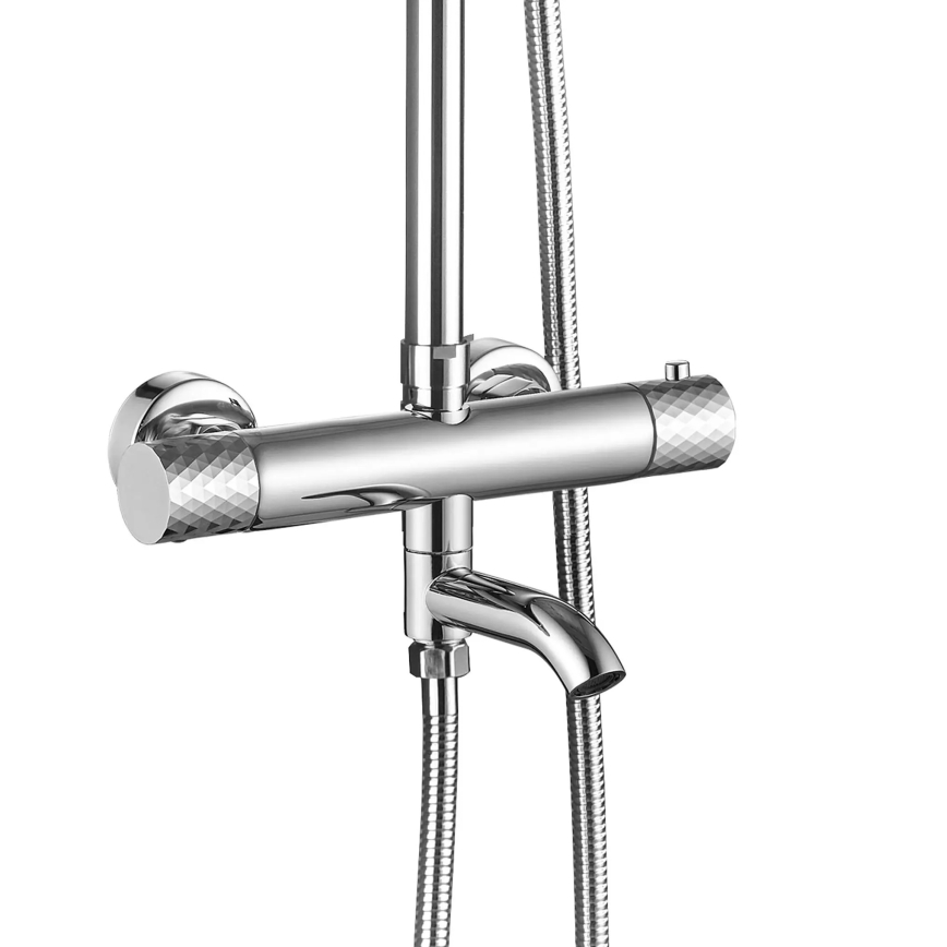 REA-P5961 - Душовий комплект з термостатичним змішувачем LUNGO DIAMOND полірований хром