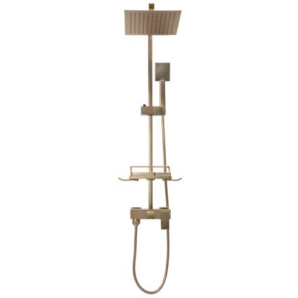 REA-P7050 - Душевой комплект с смесителем JACK, шлифованное золото