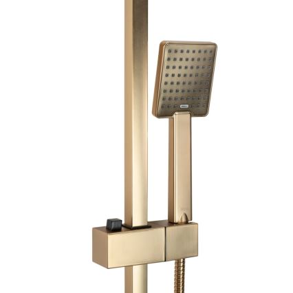 REA-P7050 - Душовий набір із змішувачем JACK у шліфованому золоті