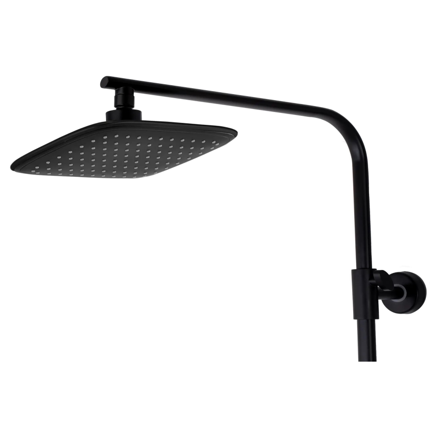 REA-P7101 - Душевой комплект с термостатическим смесителем TOM матовый черный