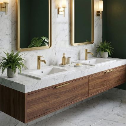 REA-U0040 - Встраиваемая раковина DAFNE 46,5x76 см керамика/белый глянец