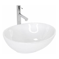 REA-U0133 - Накладная раковина SOFIA 34,5x41 см, керамика, белый глянец