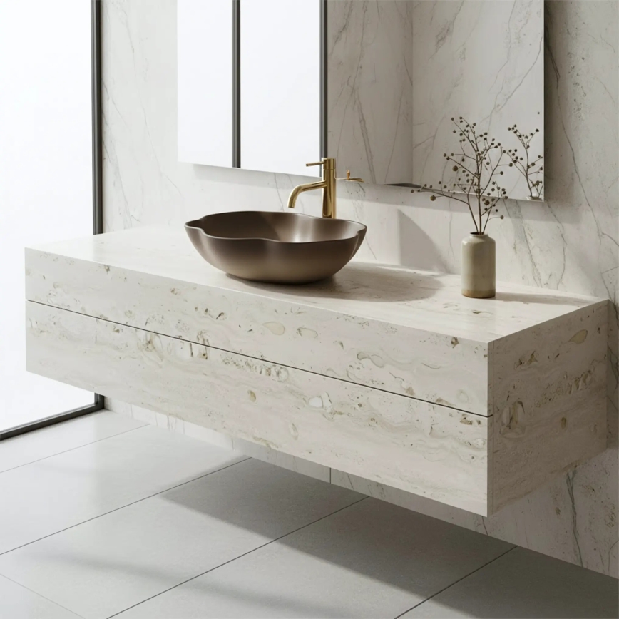 REA-U0629 - Раковина на столешницу PEARL 38x50,5 cm керамика/коричневый