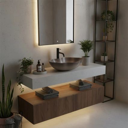 REA-U0629 - Раковина на столешницу PEARL 38x50,5 cm керамика/коричневый