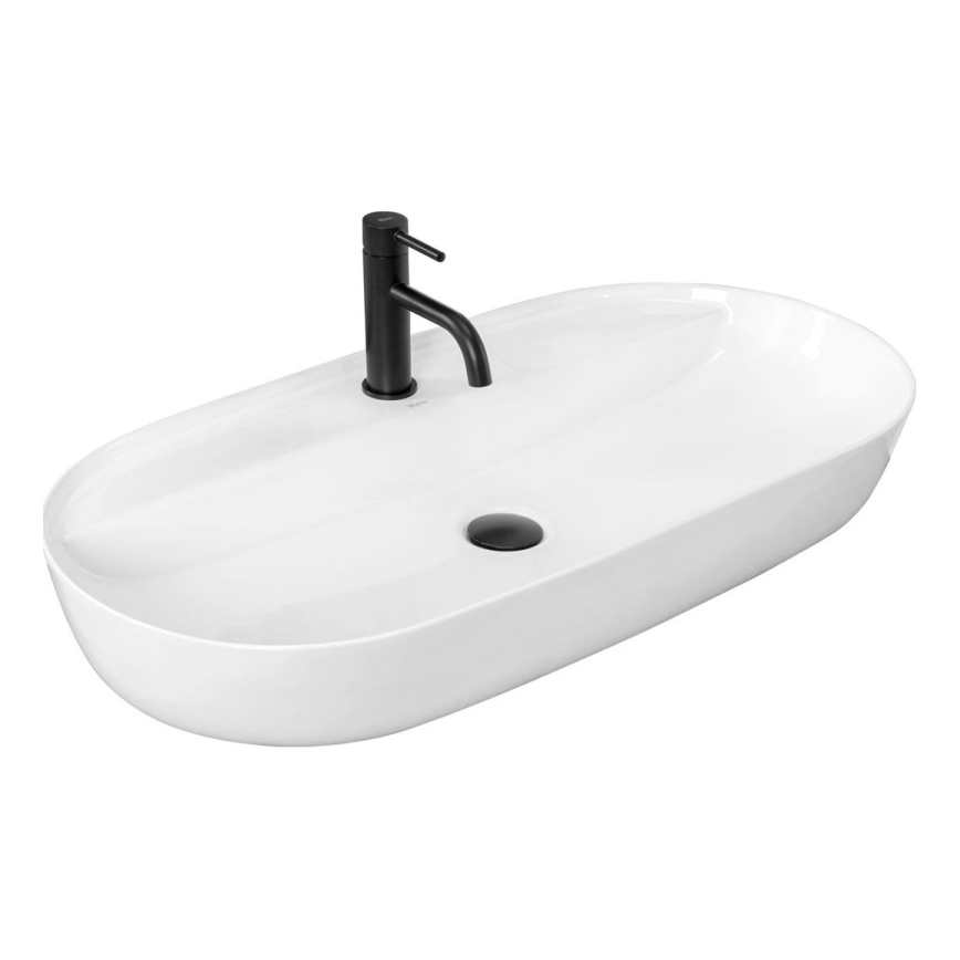 REA-U2541 - Умивальник на стільницю AURA 41x81 см кераміка/глянцева біла