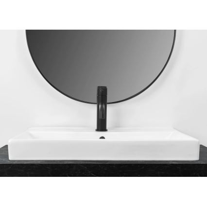 REA-U3326 - Вбудований умивальник MANDY 46x60 см, кераміка/білий глянець