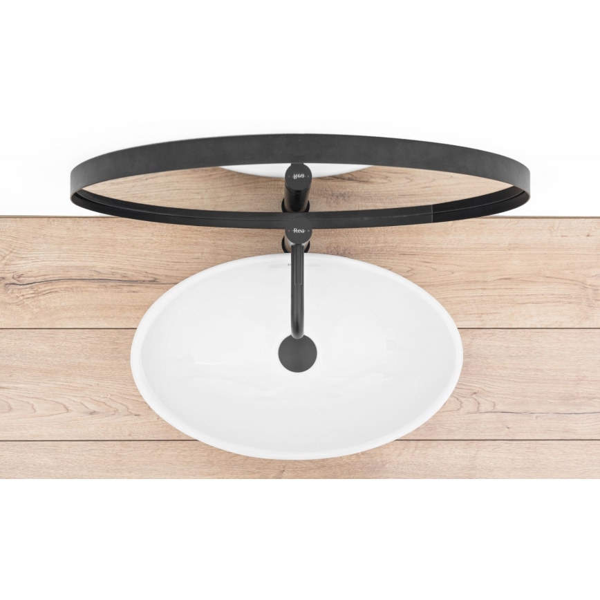 REA-U4603 - Накладная раковина PAMELA 33x53 см керамика/белый глянец