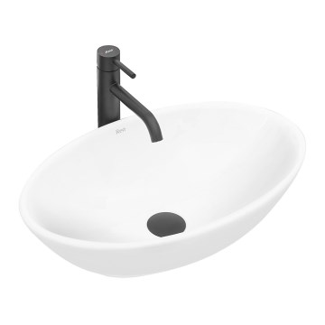 REA-U4603 - Умивальник для стільниці PAMELA 33x53 см кераміка/глянцева біла
