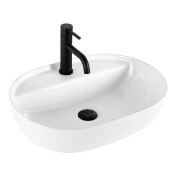 REA-U4620 - Накладна раковина AURA для стільниці 38,5x50,5 см кераміка/блискучо-біла