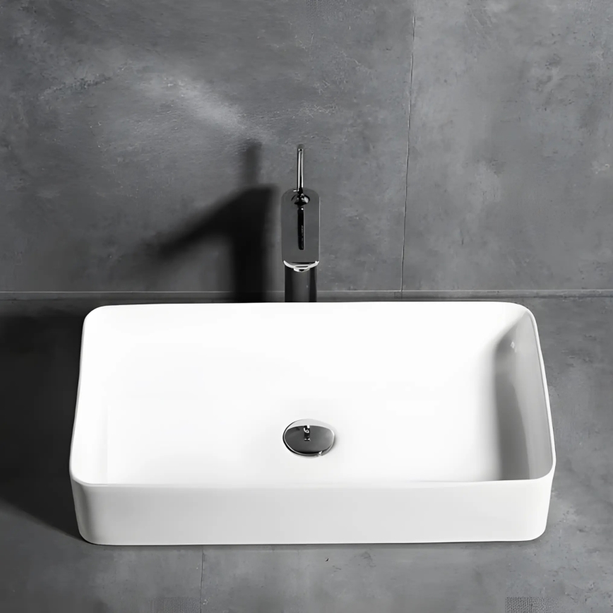 REA-U4800 - Раковина для стільниці DENIS 35x61,5 см кераміка/глянцево-біла
