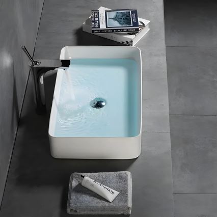 REA-U4800 - Раковина для стільниці DENIS 35x61,5 см кераміка/глянцево-біла